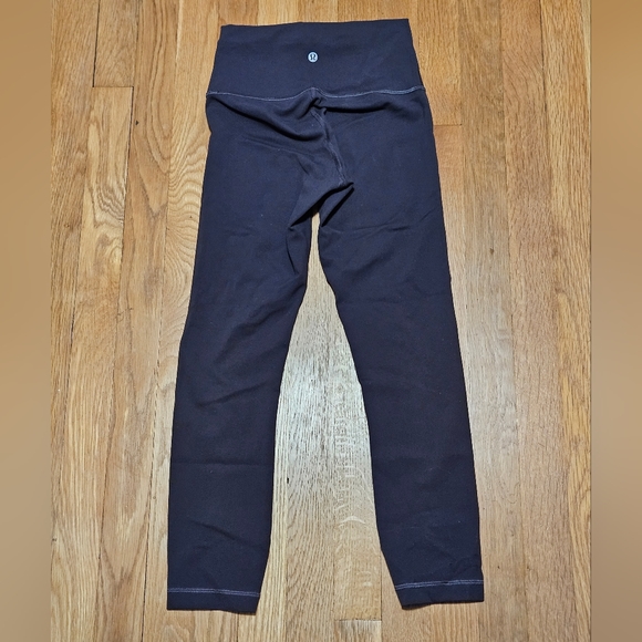 Lululemon Wunder Train High Rise Crop 21" Graphite Grey Size 4 - Picture 7 of 8